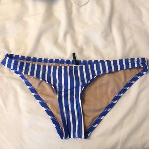NEW Jcrew lowrider bikini bottom in stripe
